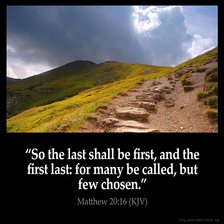 Matthew 20:16 Inspirational Image