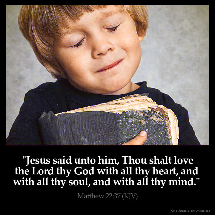 Matthew 22:37 Inspirational Image