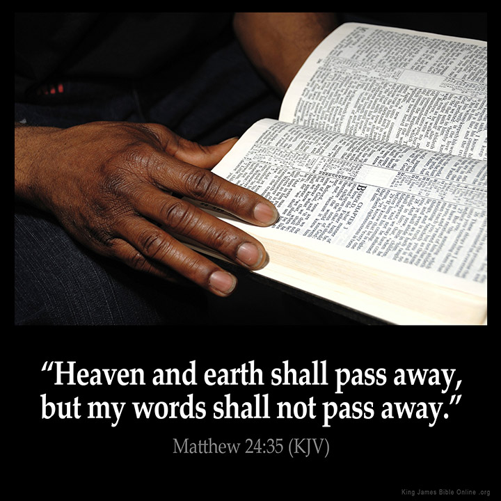 Matthew 24:35 Inspirational Image