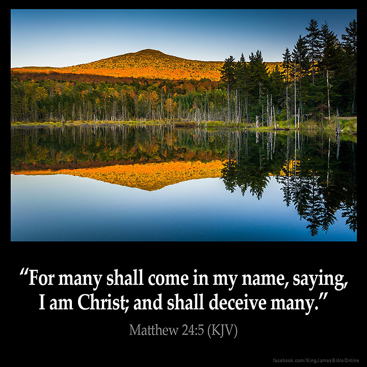 Matthew 24:5 Inspirational Image