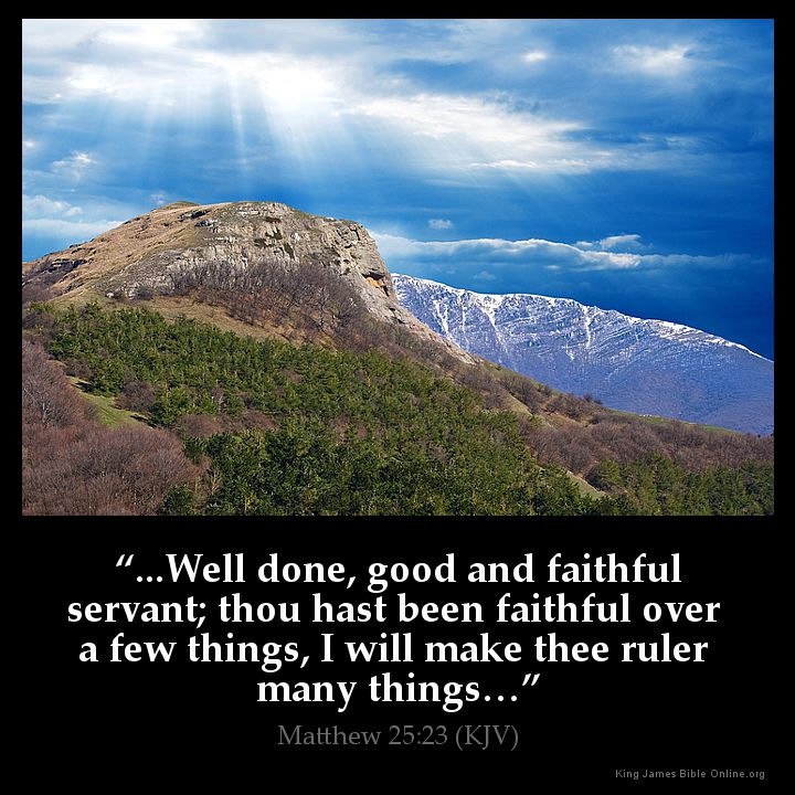 Matthew 25:23 Inspirational Image