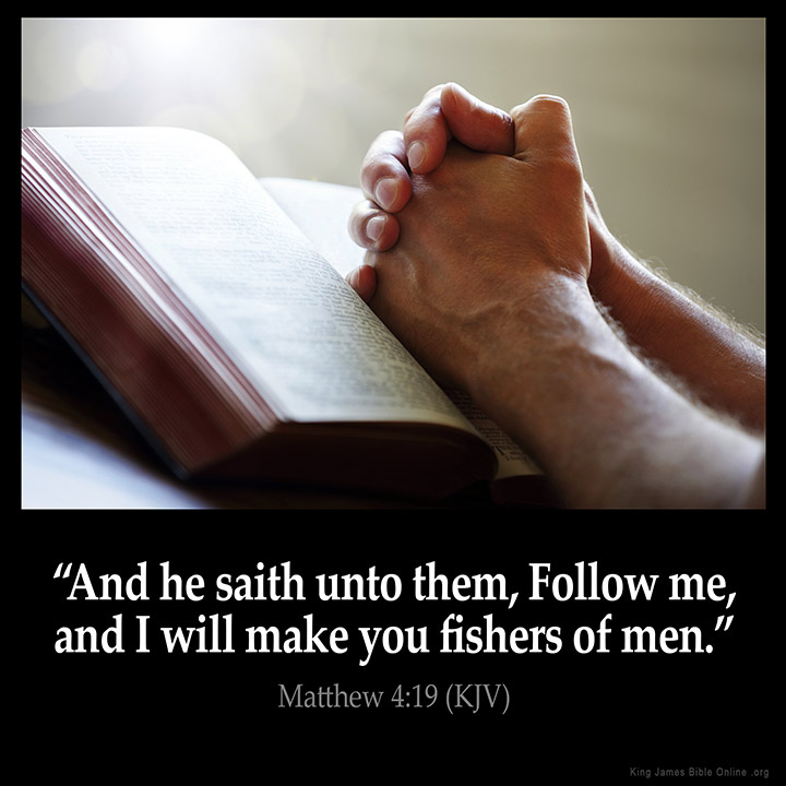 Matthew 4:19 Inspirational Image