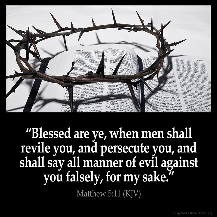 Matthew 5:11 Inspirational Image