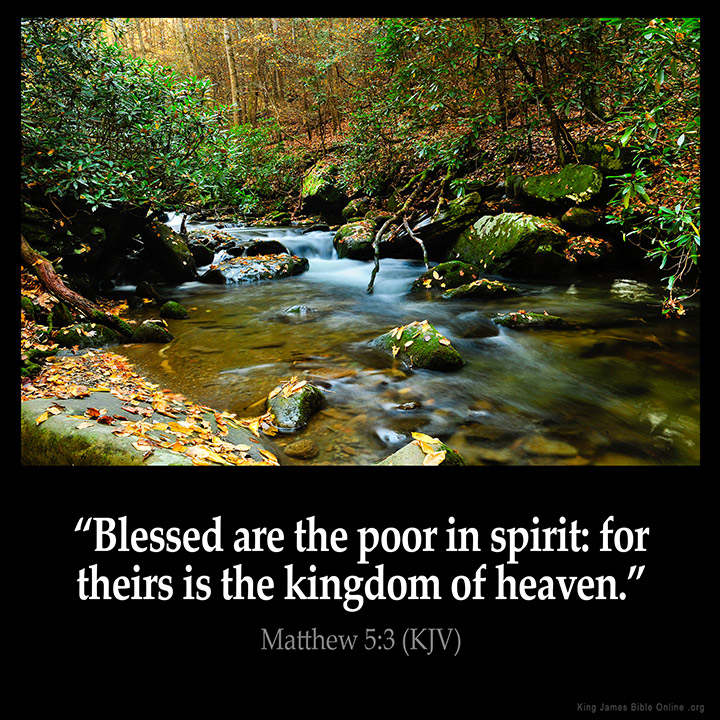 Matthew 5:3 Inspirational Image