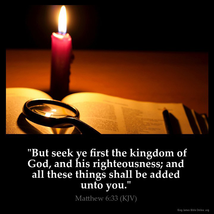 Matthew 6:33 Inspirational Image