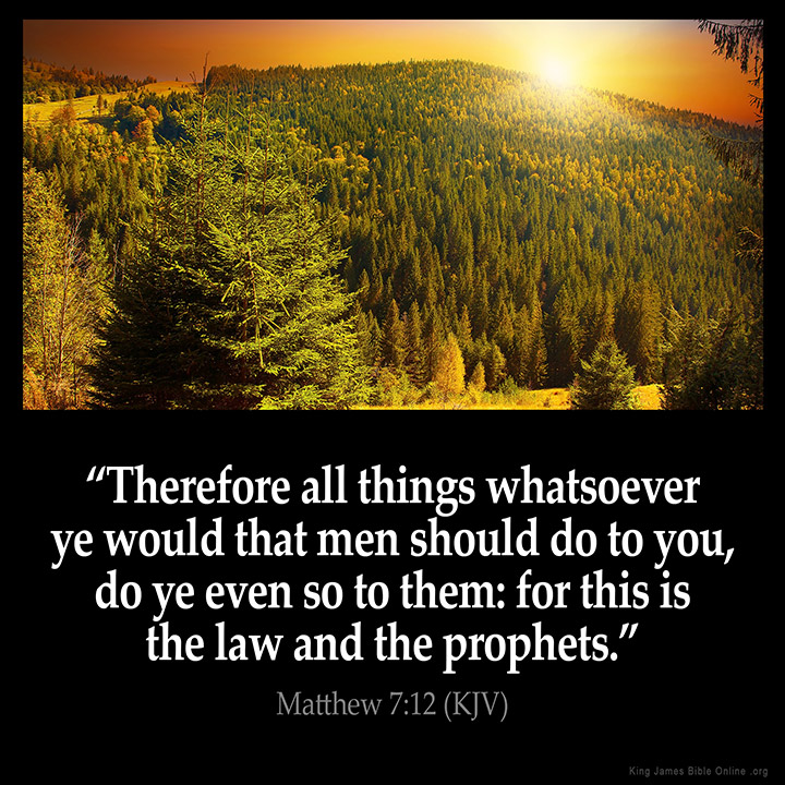 Matthew 7:12 Inspirational Image