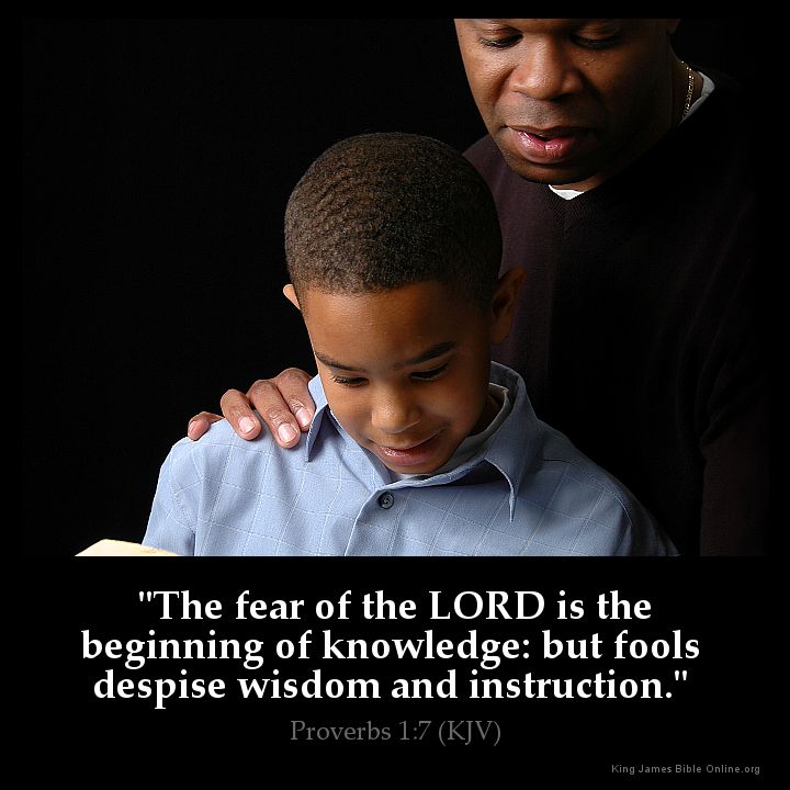 Proverbs 1:7 Inspirational Image