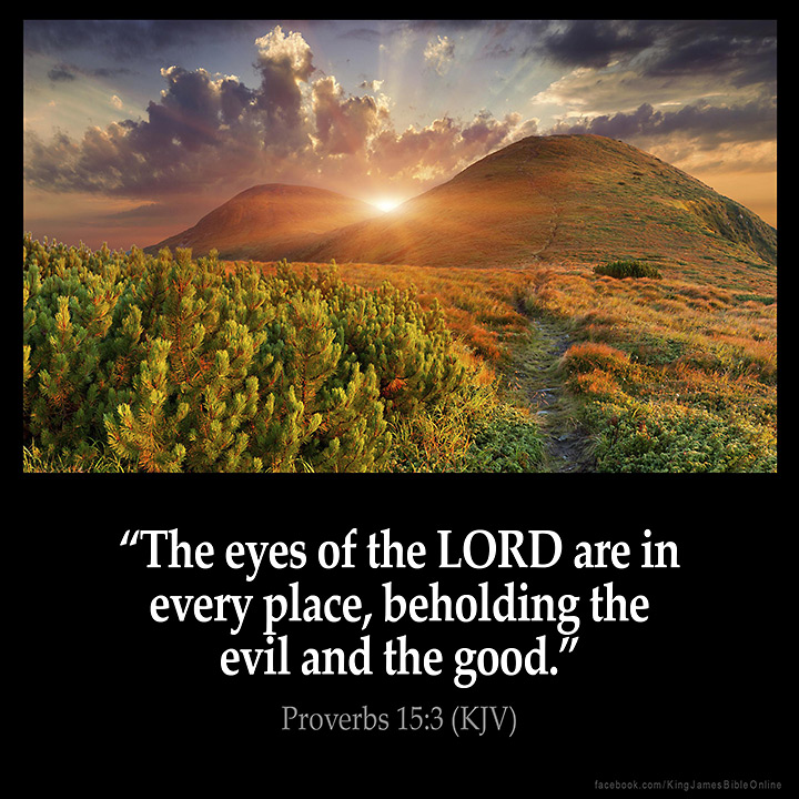 Proverbs 15:3 Inspirational Image