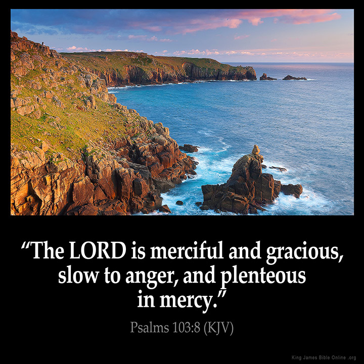 Psalms 103:8 Inspirational Image