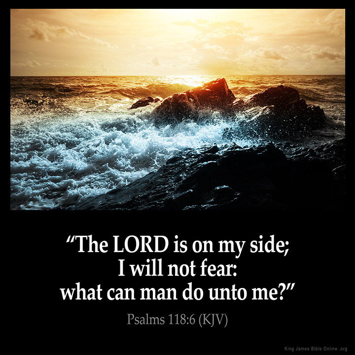 Psalms 118:6 Inspirational Image