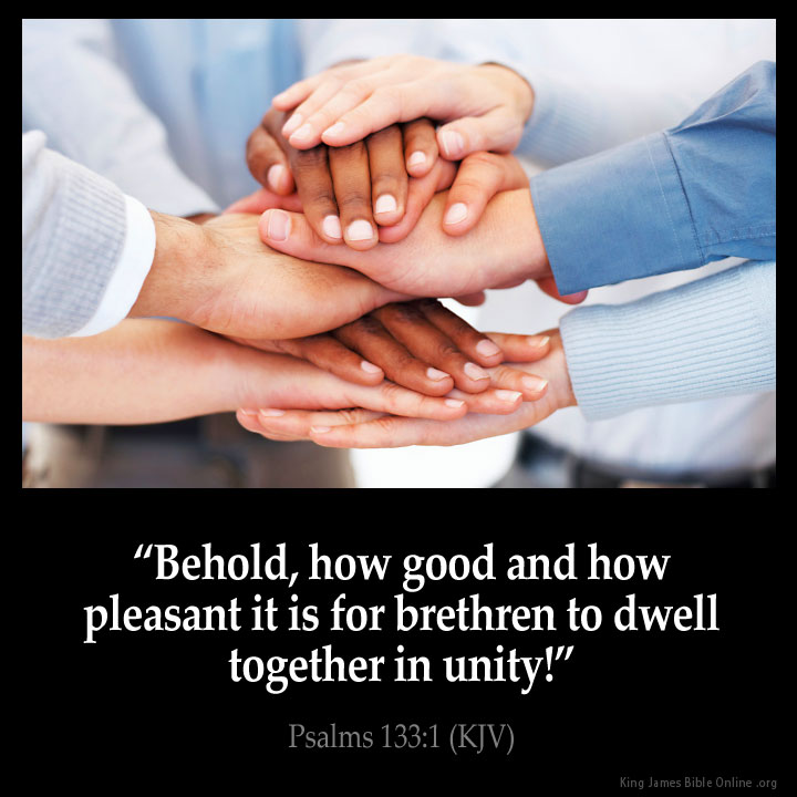 Psalms 133:1 Inspirational Image