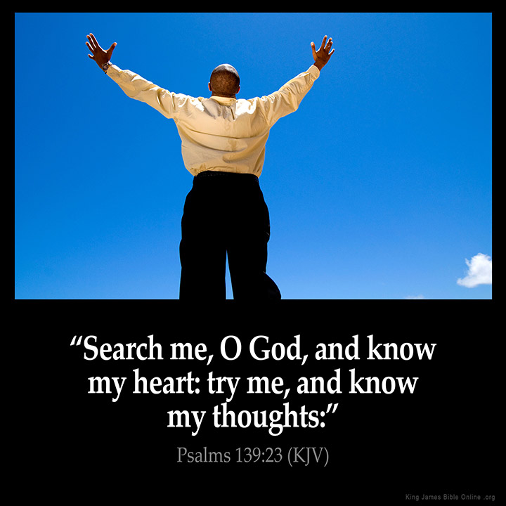 Psalms 139:23 Inspirational Image