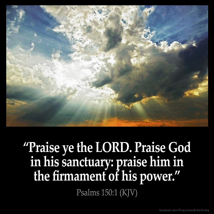 Psalms 150:1 Inspirational Image