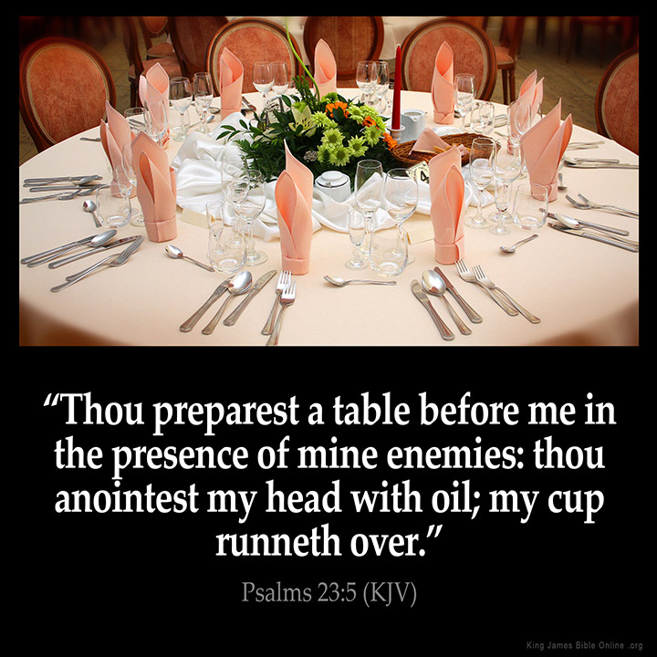 Psalms 23:5 Inspirational Image