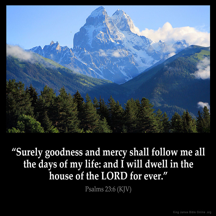 Psalms 23:6 Inspirational Image