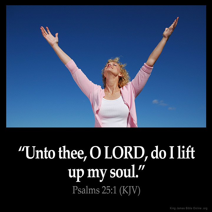 Psalms 25:1 Inspirational Image