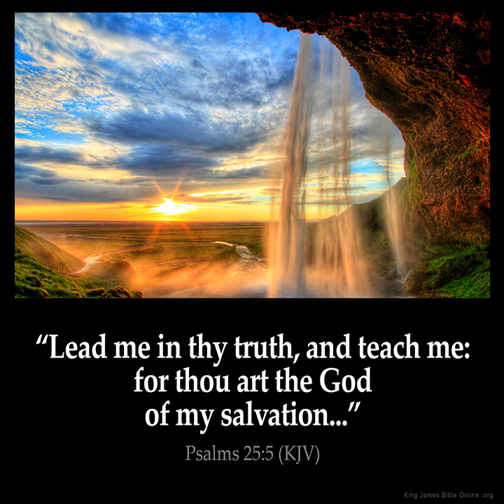 Psalms 25:5 Inspirational Image