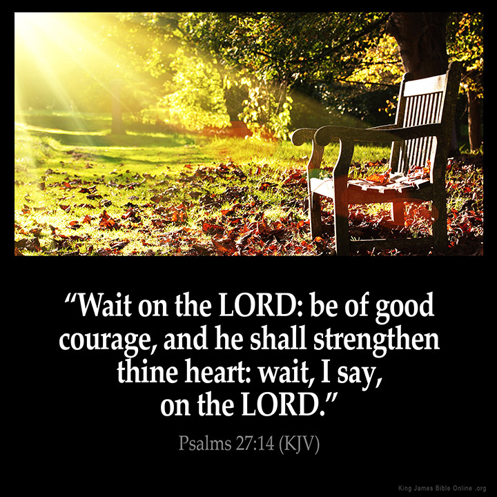 Psalms 27:14 Inspirational Image