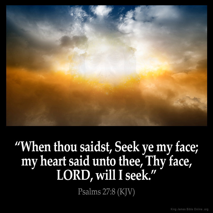 Psalms 27:8 Inspirational Image