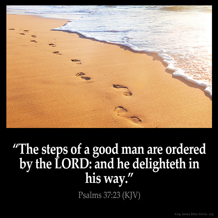 Psalms 37:23 Inspirational Image