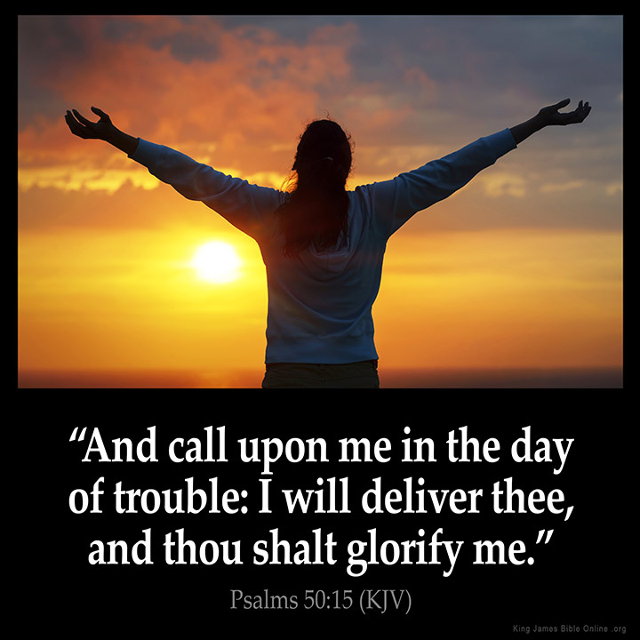 Psalms 50:15 Inspirational Image