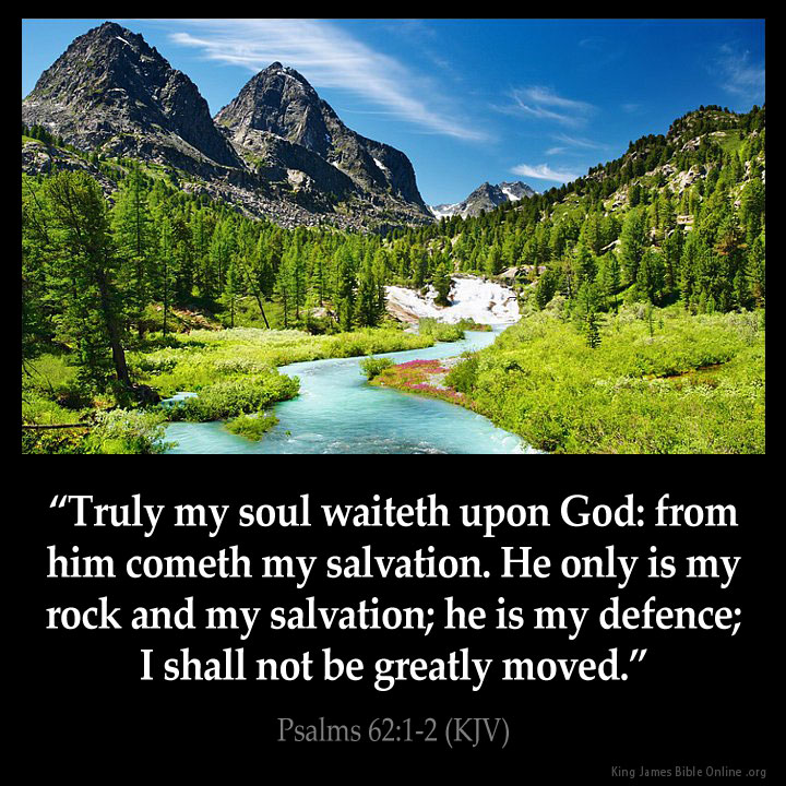 Psalms 62:1 Inspirational Image