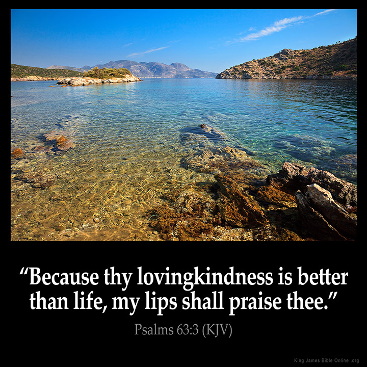 Psalms 63:3 Inspirational Image