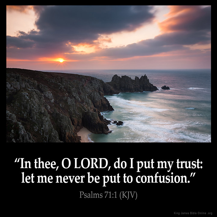 Psalms 71:1 Inspirational Image