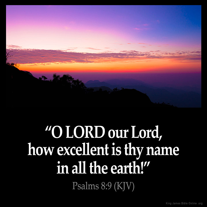 Psalms 8:9 Inspirational Image