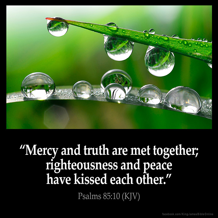 Psalms 85:10 Inspirational Image