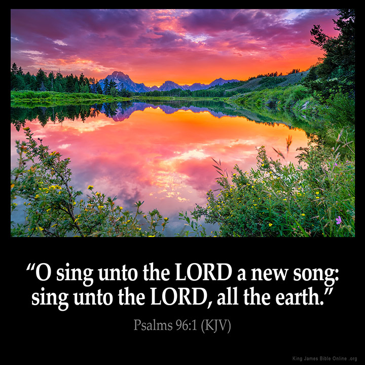 Psalms 96:1 Inspirational Image