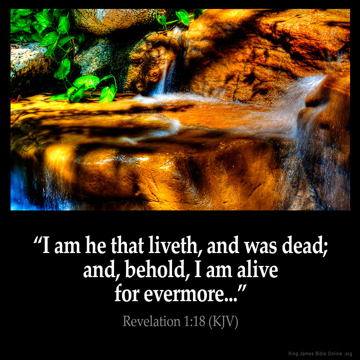 Revelation 1:18 Inspirational Image