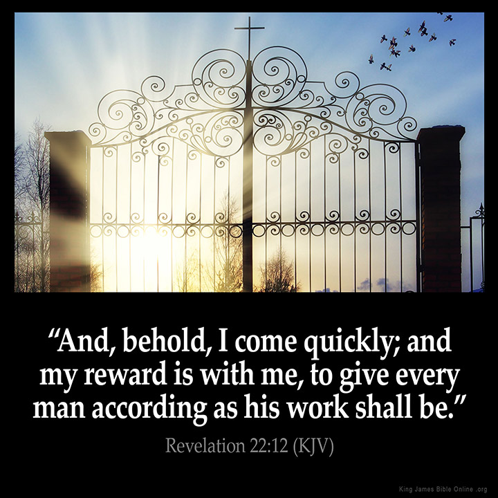 Revelation 22:12 Inspirational Image