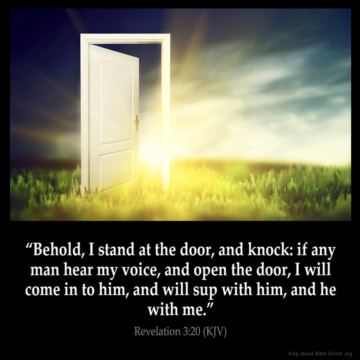 Revelation 3:20 Inspirational Image