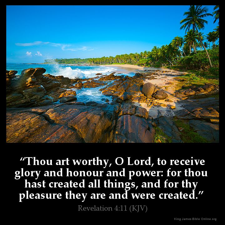 Revelation 4:11 Inspirational Image