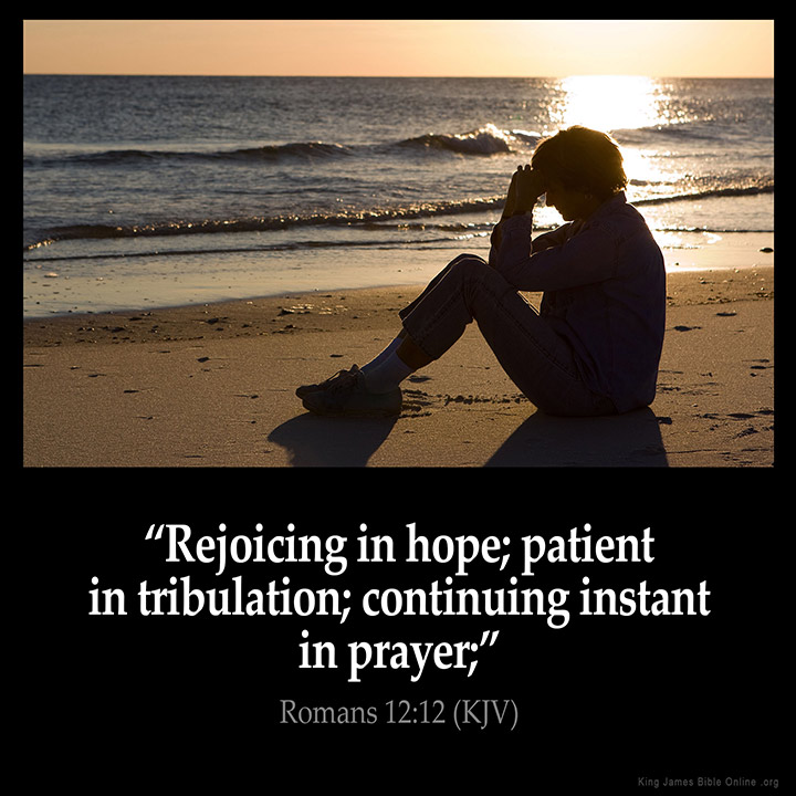 Romans 12:12 Inspirational Image