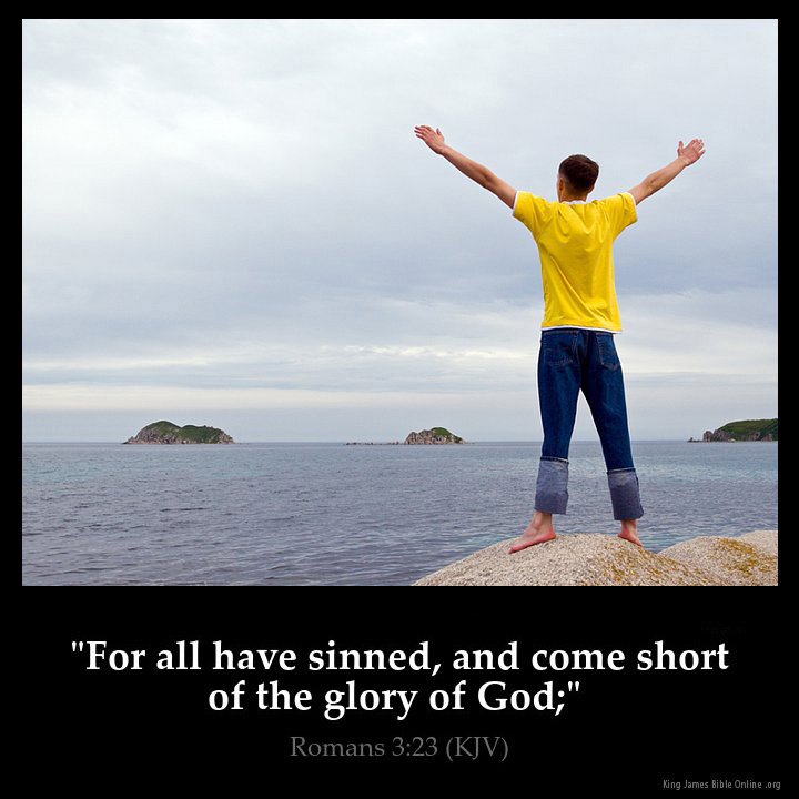 Romans 3:23 Inspirational Image