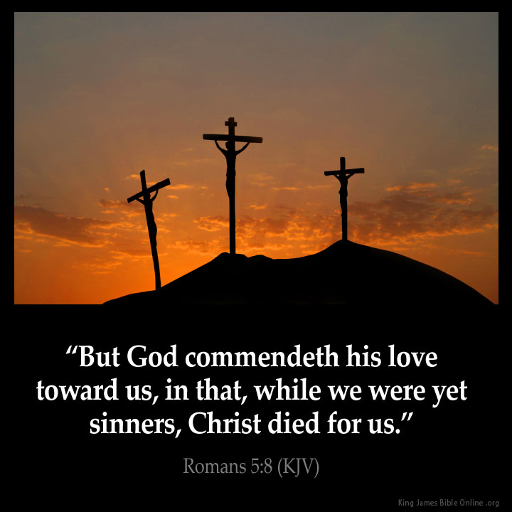 Romans 5:8 Inspirational Image