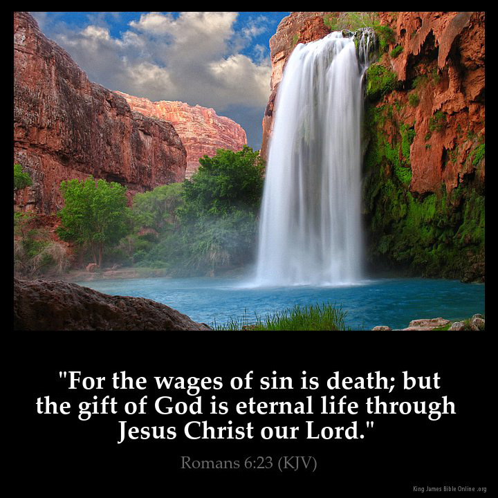 Romans 6:23 Inspirational Image